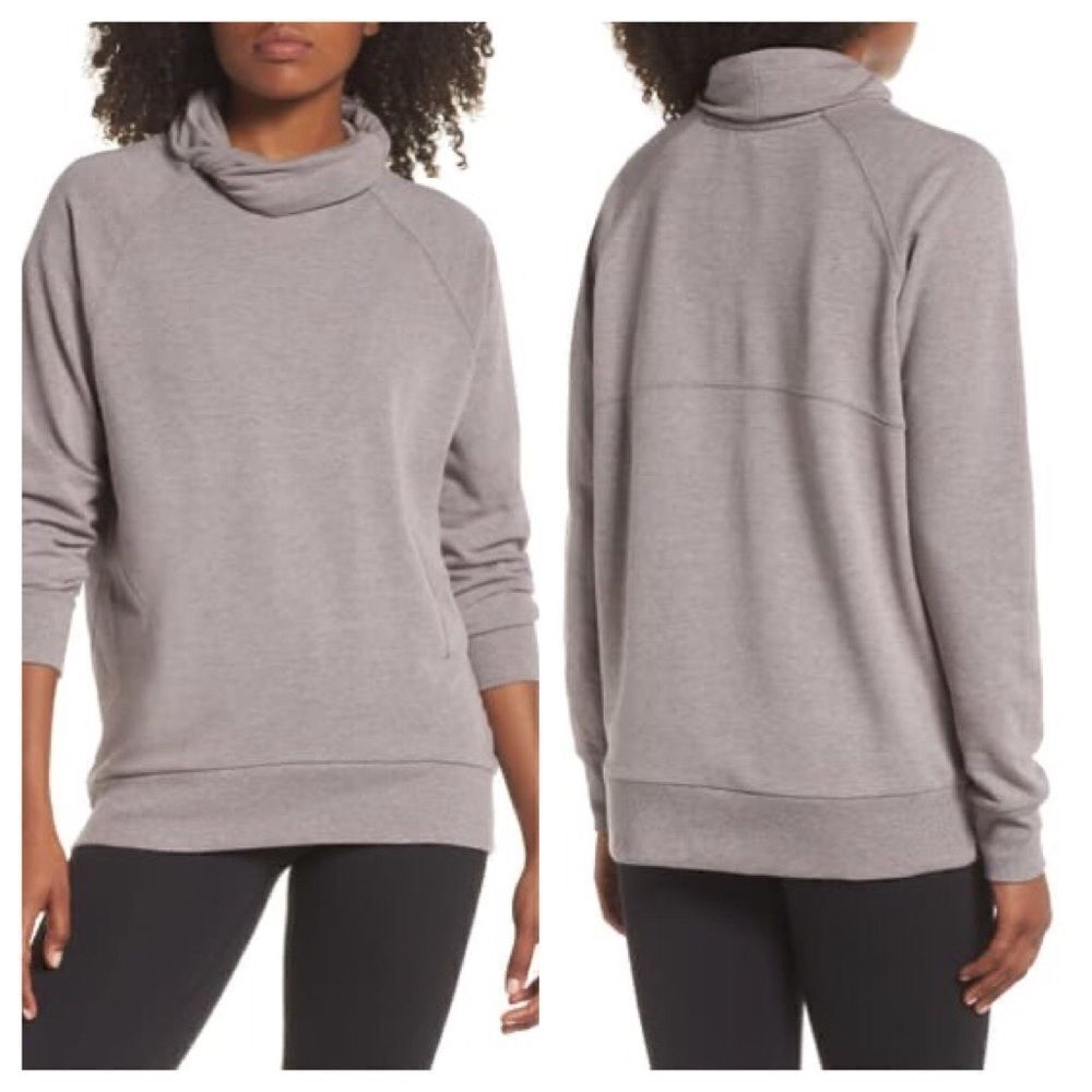 Zella Erica Twist Cowl Neck Pullover Size XS
